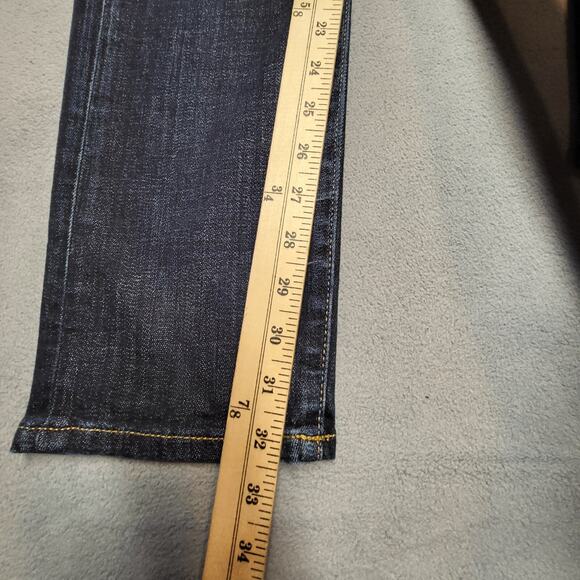 Lucky Brand Jeans Mens 32x32 Blue Slim Straight Distressed Denim - Picture 7 of 10